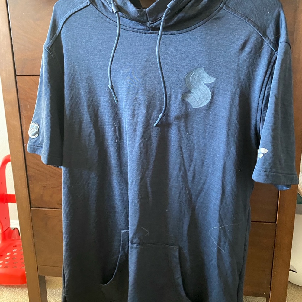 Fanatics Navy Kraken Hoodie T-Shirt